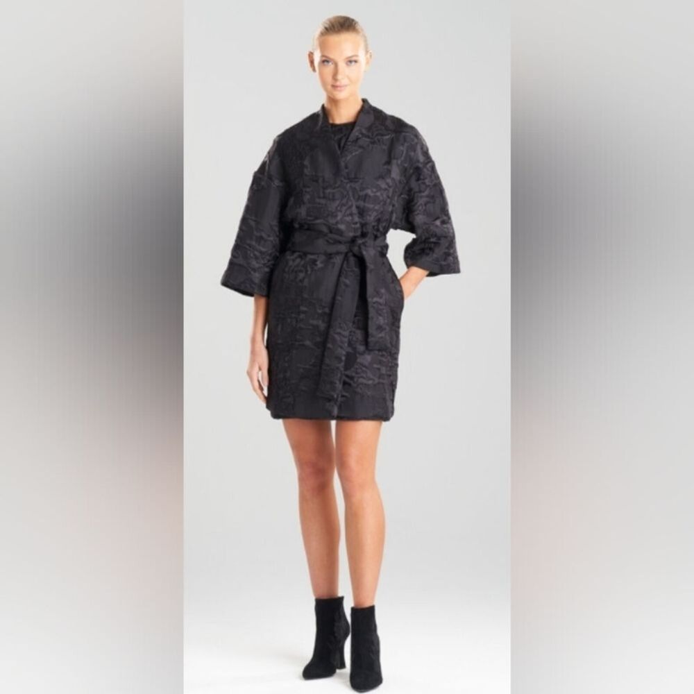 Natori Nordstrom‎ Kimono Jacket Small Animal Print Tie Closure